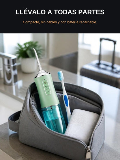 Irrigador compacto para viajar