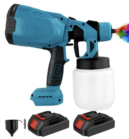 Pistola de Pintura Eléctrica con 2 Baterías