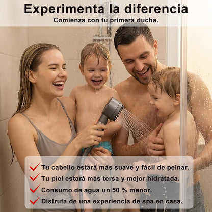 Alcachofa de Ducha Turbo con Filtro – Alta Presión