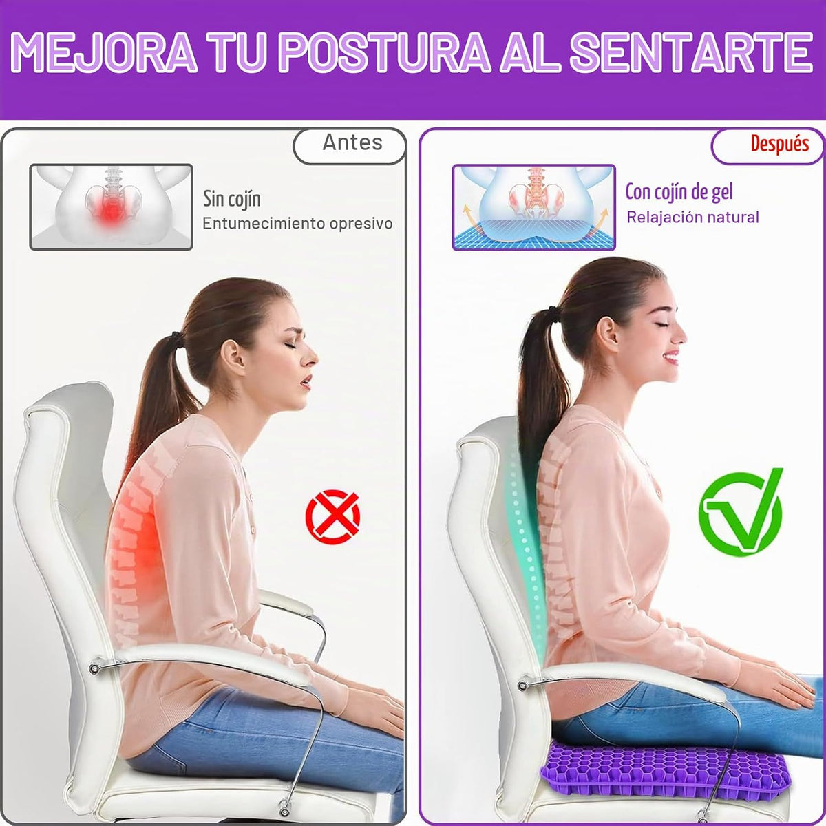 Almohada Cervical 3D Nido de Abeja