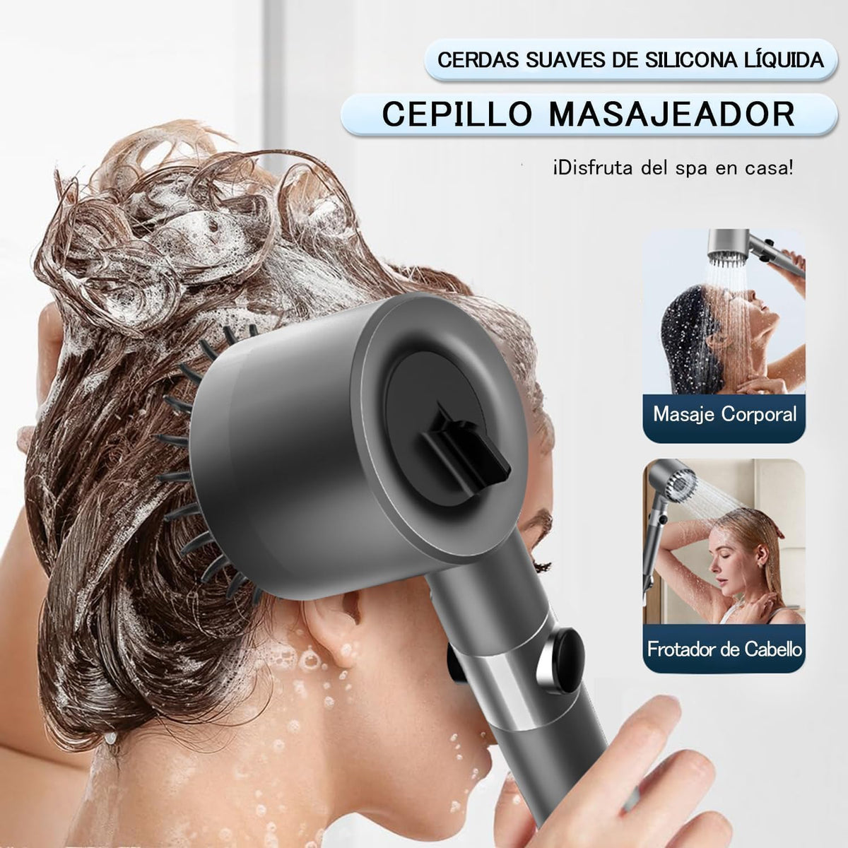 Alcachofa de Ducha Turbo con Filtro – Alta Presión