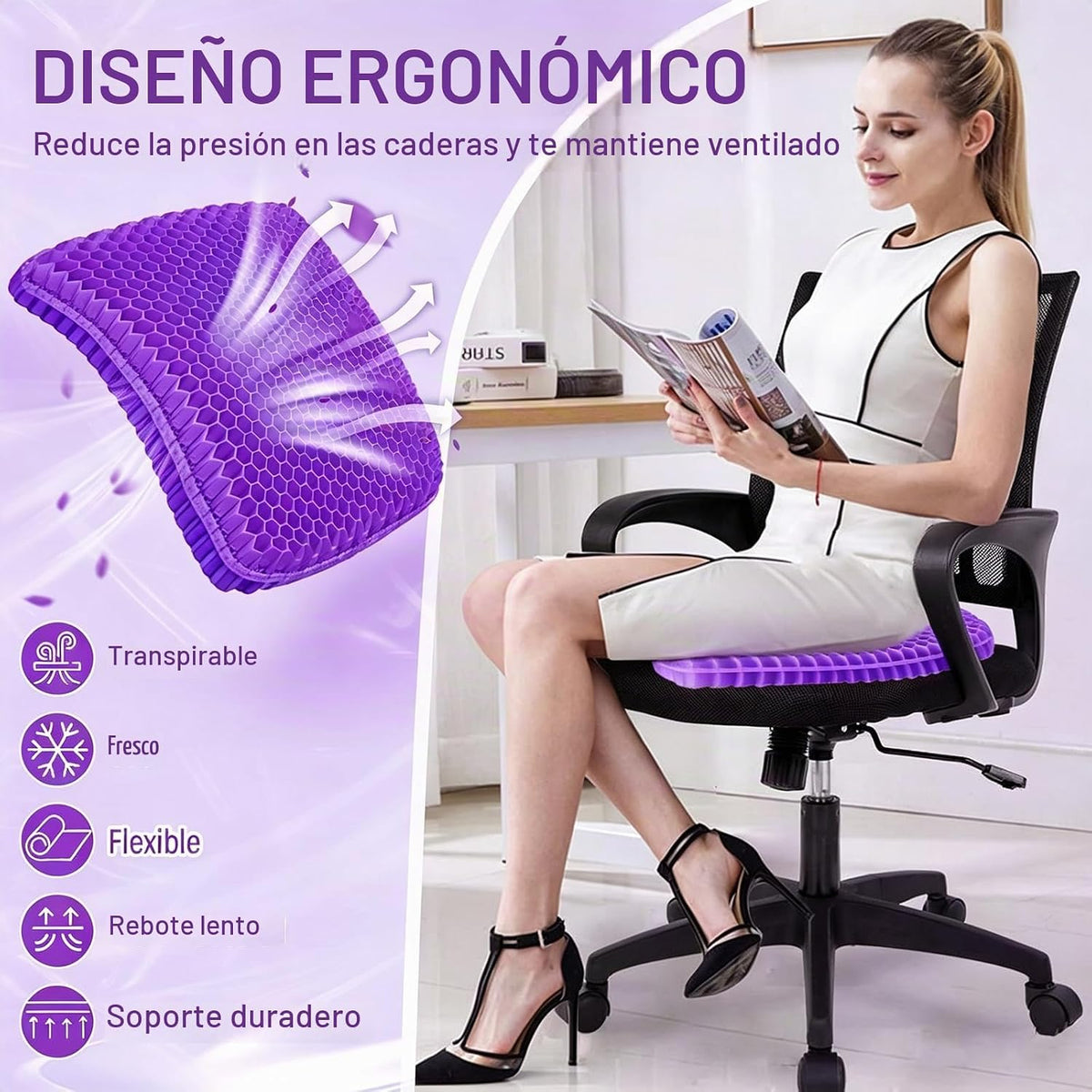 Almohada Cervical 3D Nido de Abeja