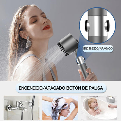 Alcachofa de Ducha Turbo con Filtro – Alta Presión
