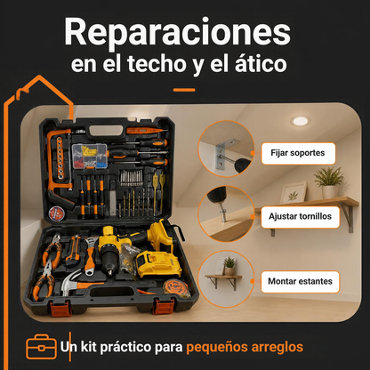 Taladro Atornillador a Batería 36V con 2 Baterías – Kit Completo