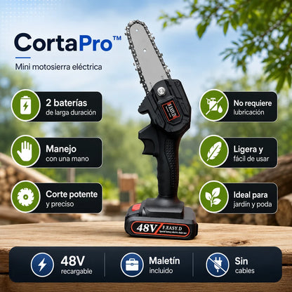 Mini Motosierra Eléctrica 24V Inalámbrica