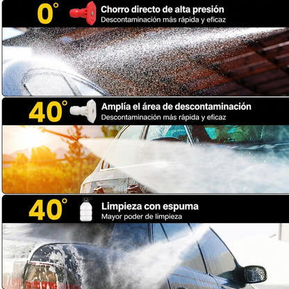 Hidrolimpiadora Portátil a Batería – Pistola de Alta Presión sin Cables
