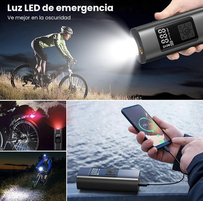 SERVOMASTER™ Compresor de Aire Portátil – Inflador Digital a Batería