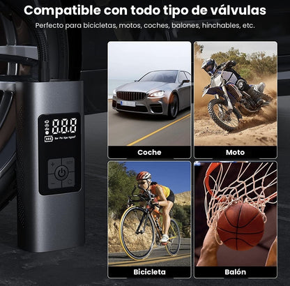 SERVOMASTER™ Compresor de Aire Portátil – Inflador Digital a Batería