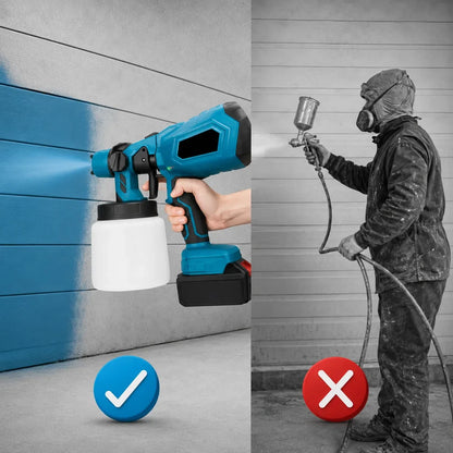 Pistola de Pintura Eléctrica con 2 Baterías