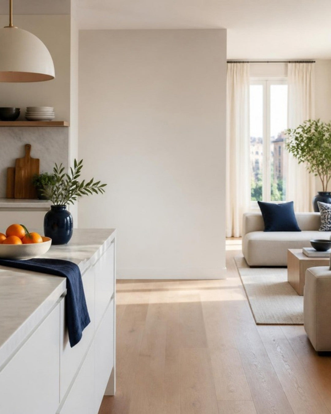 Interno luminoso di una casa moderna